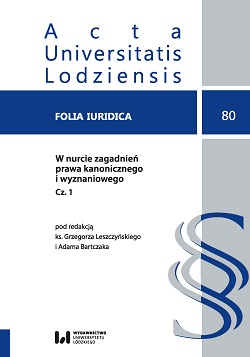 Cel i funkcja rękojmi w kanonicznym prawie małżeńskim