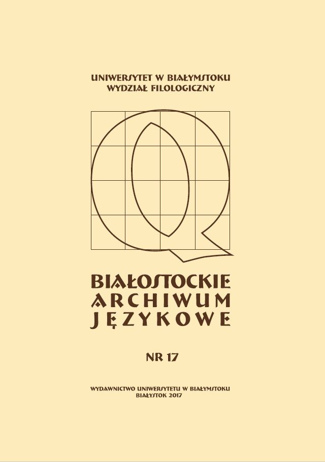 The analysis of the connotations of the lexeme honey in phraseological stock of selected european languages Cover Image