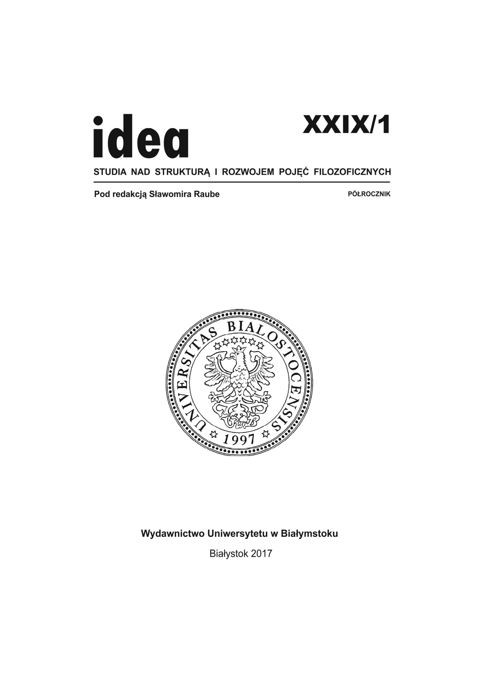 Filozofia a psychologia. Próba charakterystyki problemu