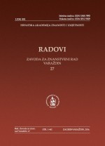 IVAN KUKULJEVIĆ SAKCINSKI U ČASOPISU RADOVI ZAVODA ZA ZNANSTVENI RAD HRVATSKE AKADEMIJE ZNANOSTI I UMJETNOSTI U VARAŽDINU