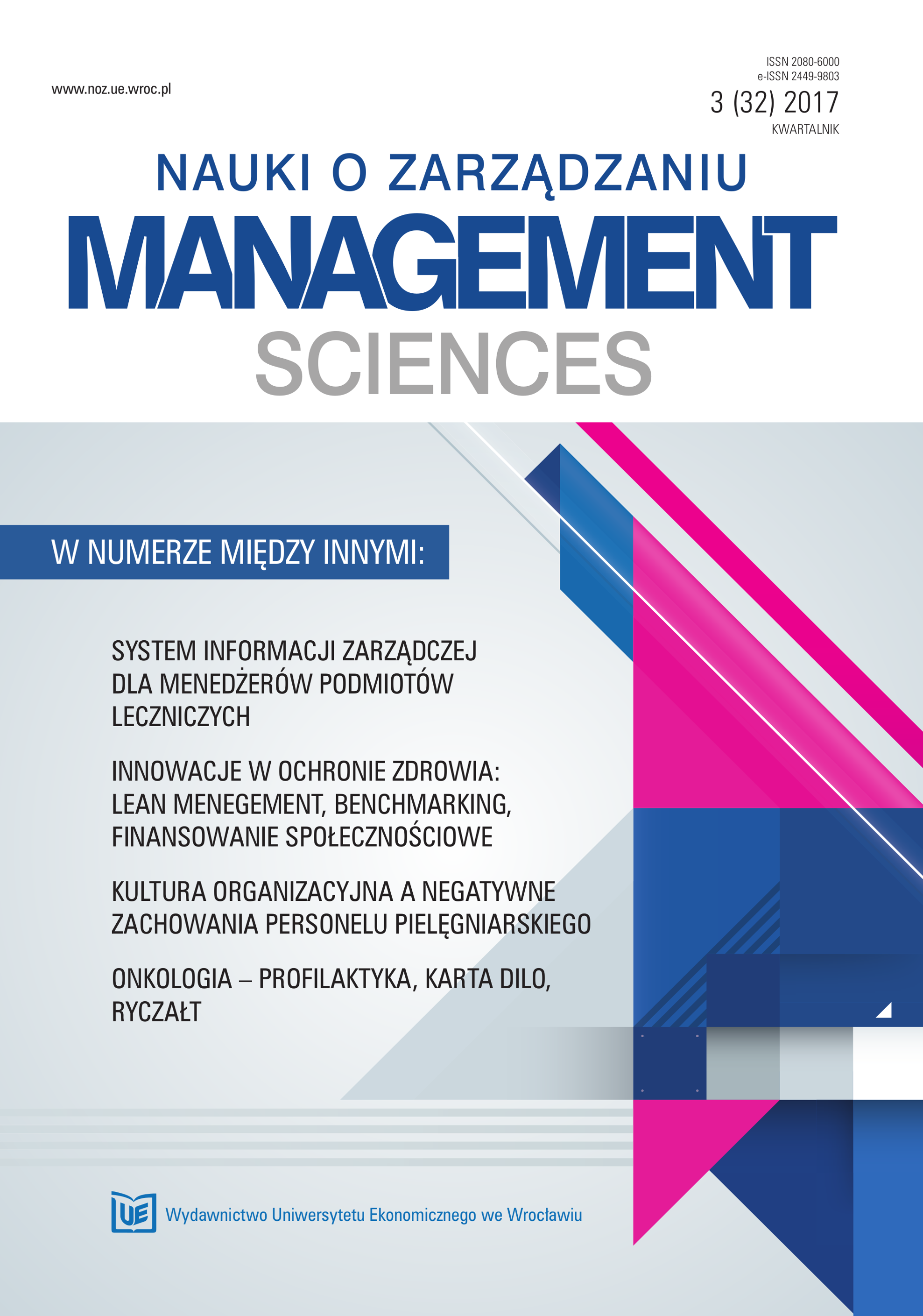 Organisational culture vs. negative behavior of nurses – on the example of clinical hospitals Cover Image