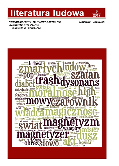 Anthropological and Folk Aspects of the Creation of the Magnetiser Character in the Works of Ernst Theodor Amadeus Hoffman and Jozef Dzierzkowski Cover Image