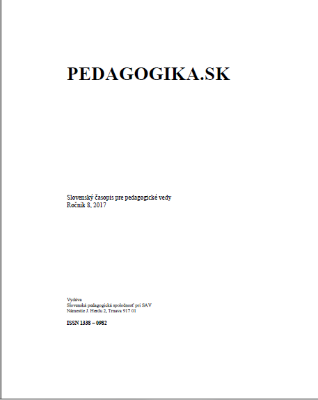 Inauguration and application for appointment as a professor in pedagogy doc. PaedDr. Ondrej Kaščák, PhD Cover Image