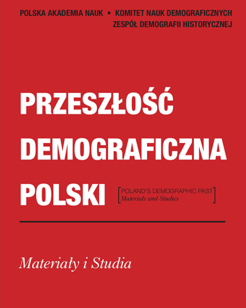 Registers of the Roman Catholic Parish in Strzyżów in the Years 1784–1918. Accessibility of Sources and the Possibility of Reconstructing the Vital Statistics of the Population Cover Image