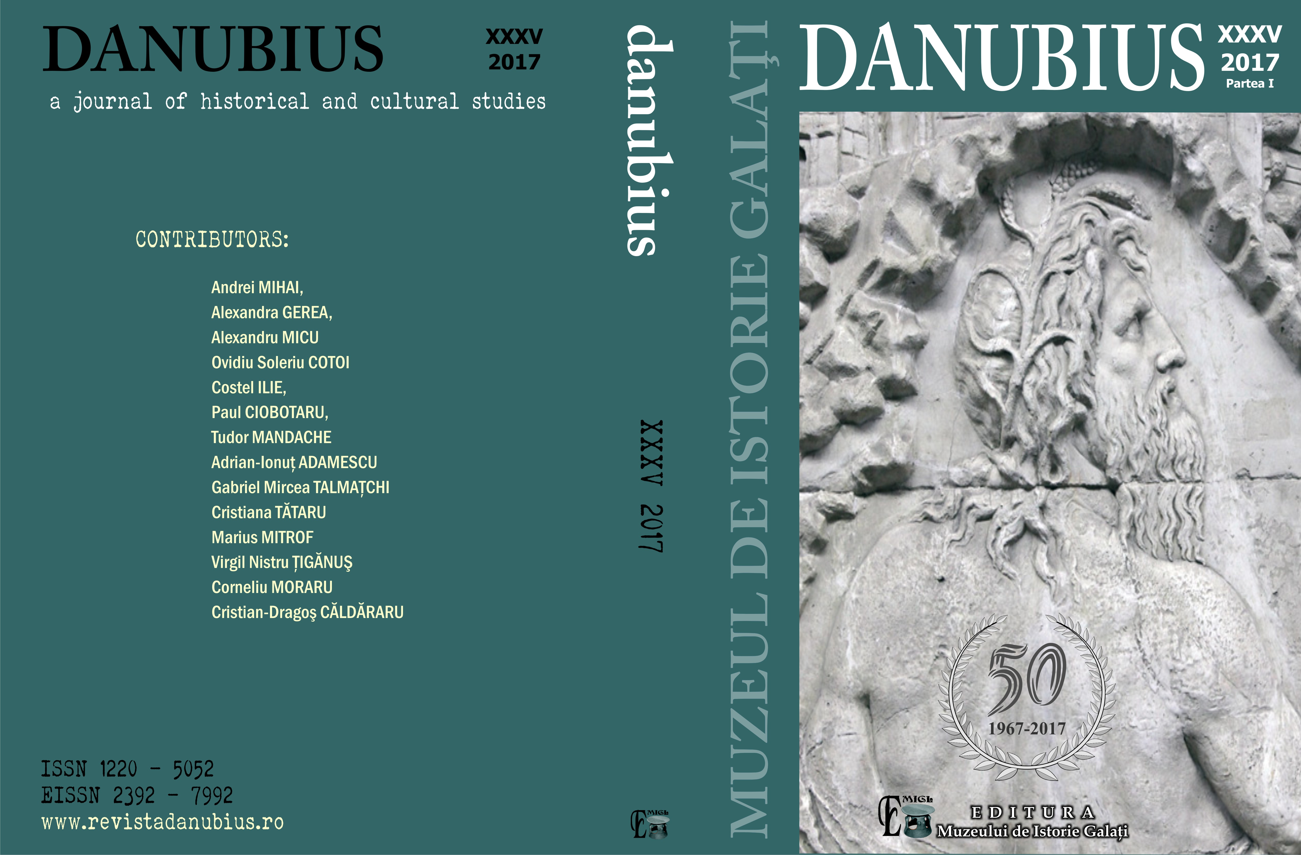 DANUBIUS journal, at its 50-th anniversary Cover Image