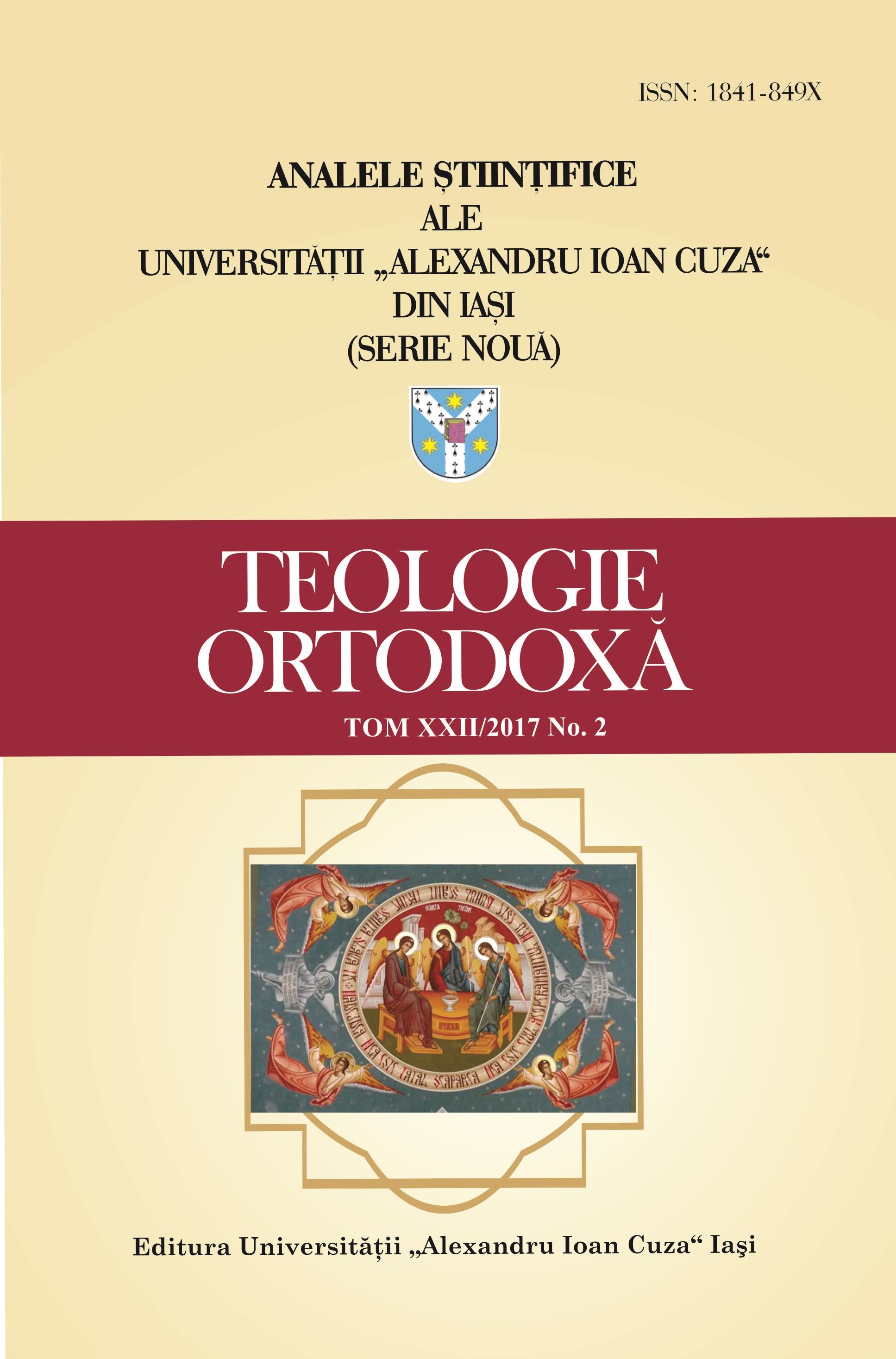 The Cultural Inheritance of Holy Metropolitans Varlaam and Dosoftei. Notes on Metropolitan Veniamin Costachi’s Preface to the 1834 edition of the Liturgical Book Cover Image