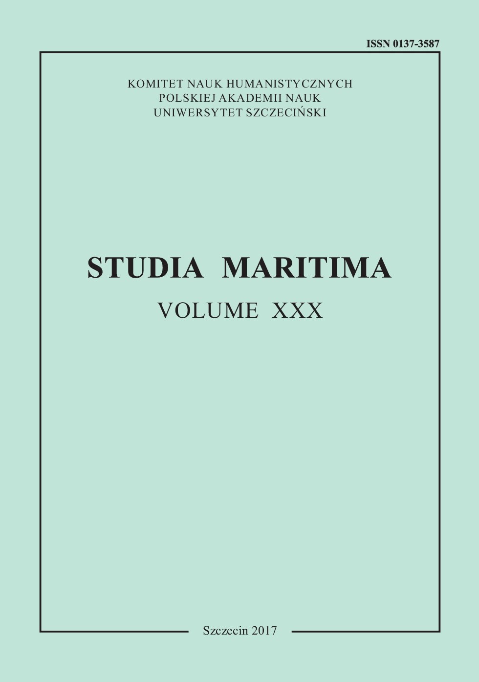 Mare Liberum in Political and Legal Thought of Fernando Vázquez De Menchaca (1512–1569). Determinants, Roots, Essence Cover Image