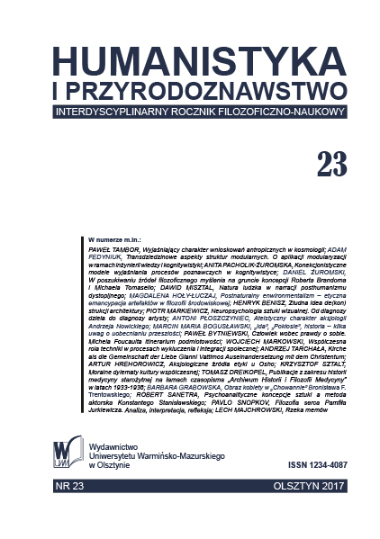 Postnatural Environmentalism – Ethical Emancipation of Artifacts in Environmental Pilosophy Cover Image