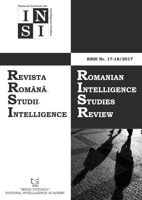 ROMANIAN INTELLIGENCE STUDIES REVIEW Cover Image