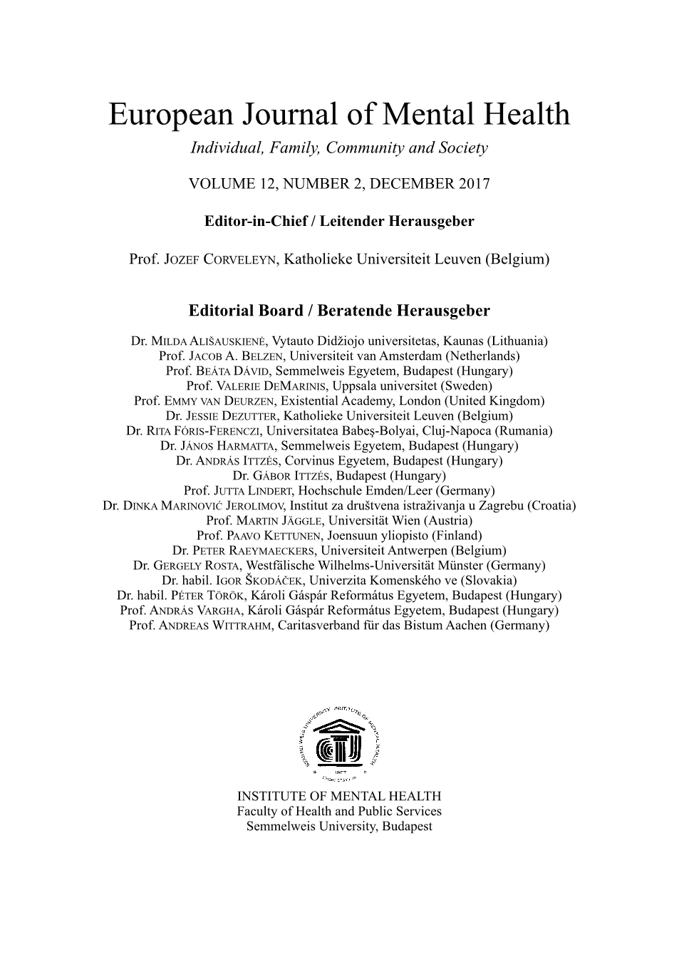 The Relation of Perceived Meaning of Life, Meaning of Illness and Anxious-Depressive Symptoms among Cancer Patients Cover Image