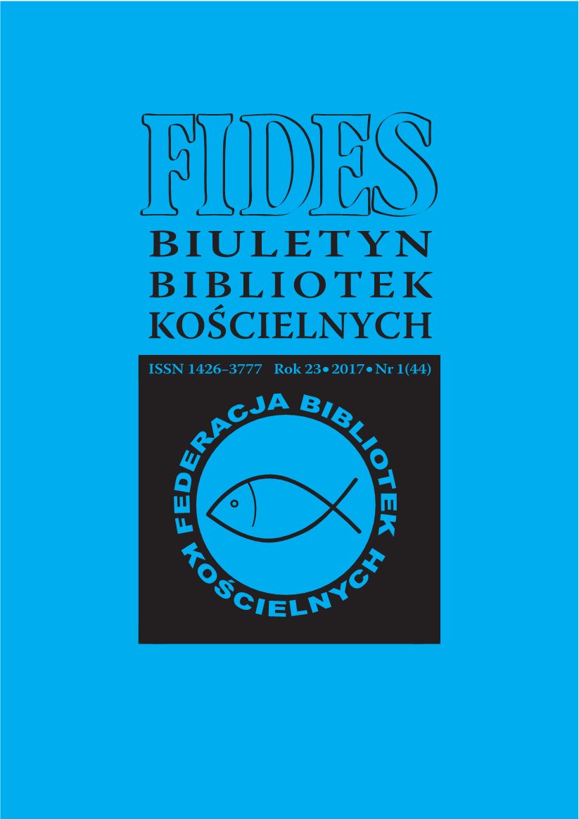 „Fides. Biuletyn Bibliotek Kościelnych” w ocenie czytelników. Ankieta półrocznika