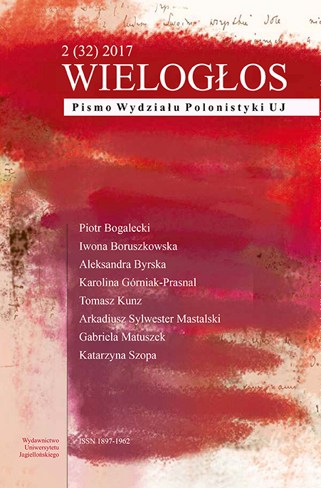 Social Communication and a Poem - About the book of Anna Kałuży "Pod grą. Jak dziś znaczą wiersze, poetki i poeci" Cover Image
