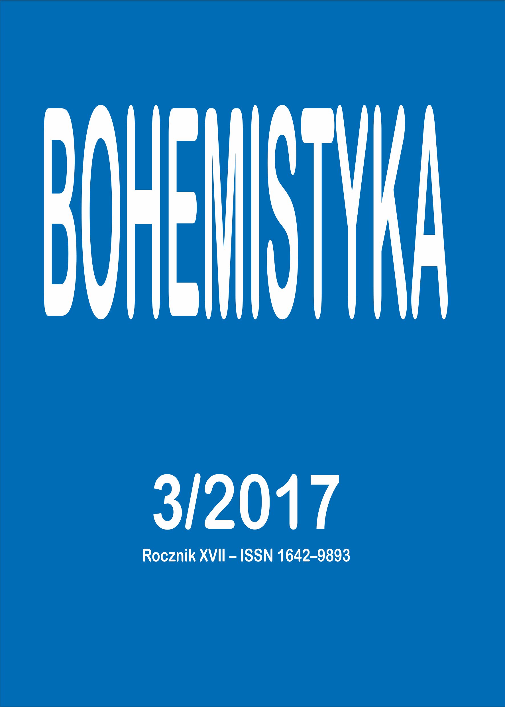 Report from the Ninth International Scientific Conference »Foreign or Other in Czech Language and Literature«, Ratibor 6.–7. September 2017 Cover Image