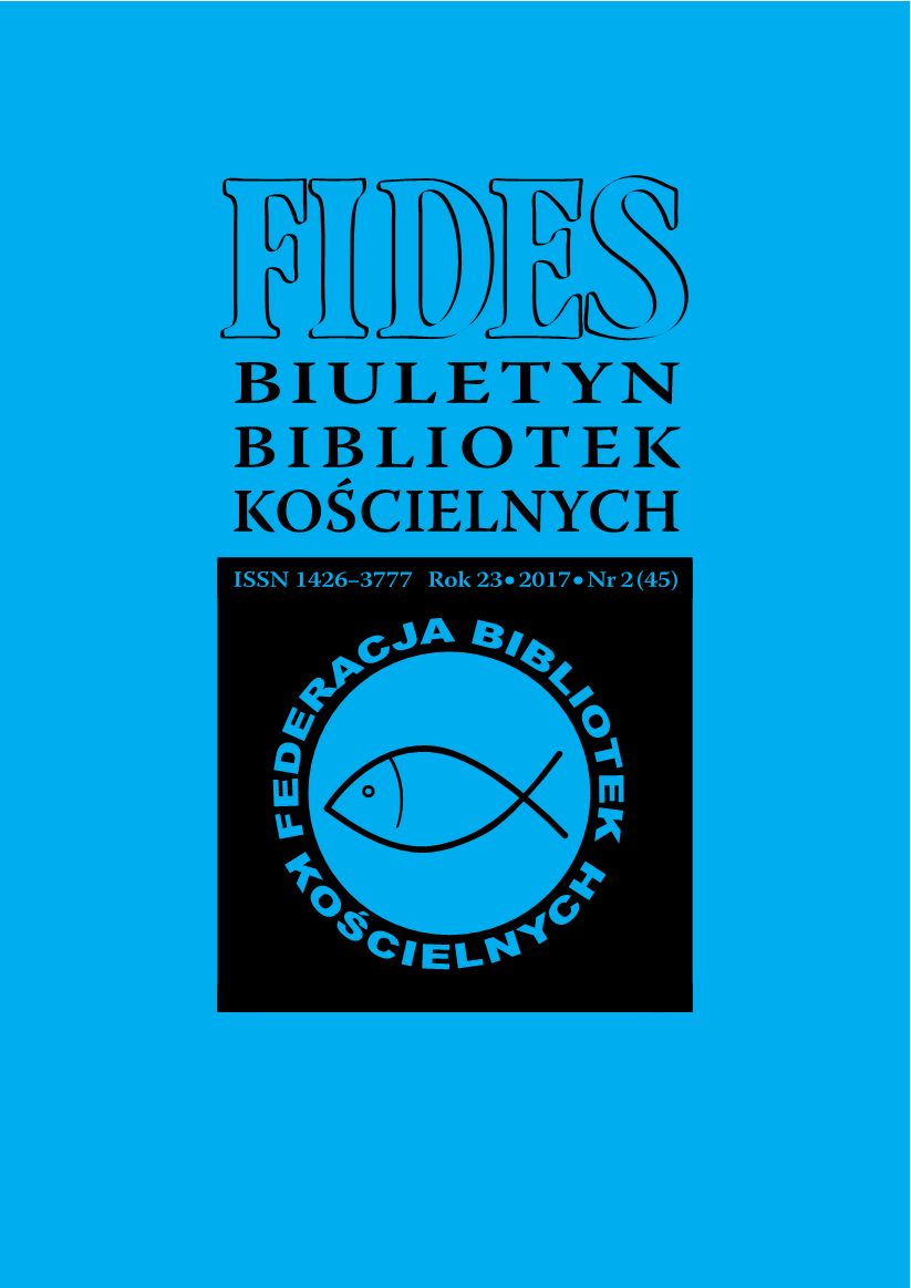 Ryszard Żmuda, Bibliografia publikacji o bibliotekach kościelnych w Polsce za lata 1945-2015, Uniwersytet Medyczny w Łodzi, Łódź 2016, ss. 302, ISBN 978-83-944147-5-7