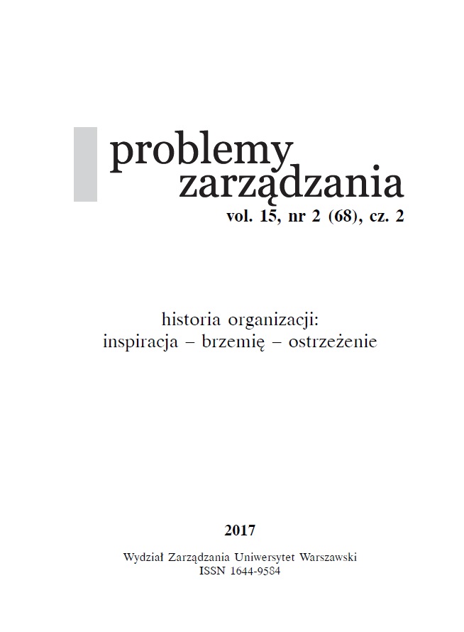 Cross-Cultural Adjustment Experience in High Technology Management: Case of Władysław Turowicz in Pakistan Air Force Cover Image