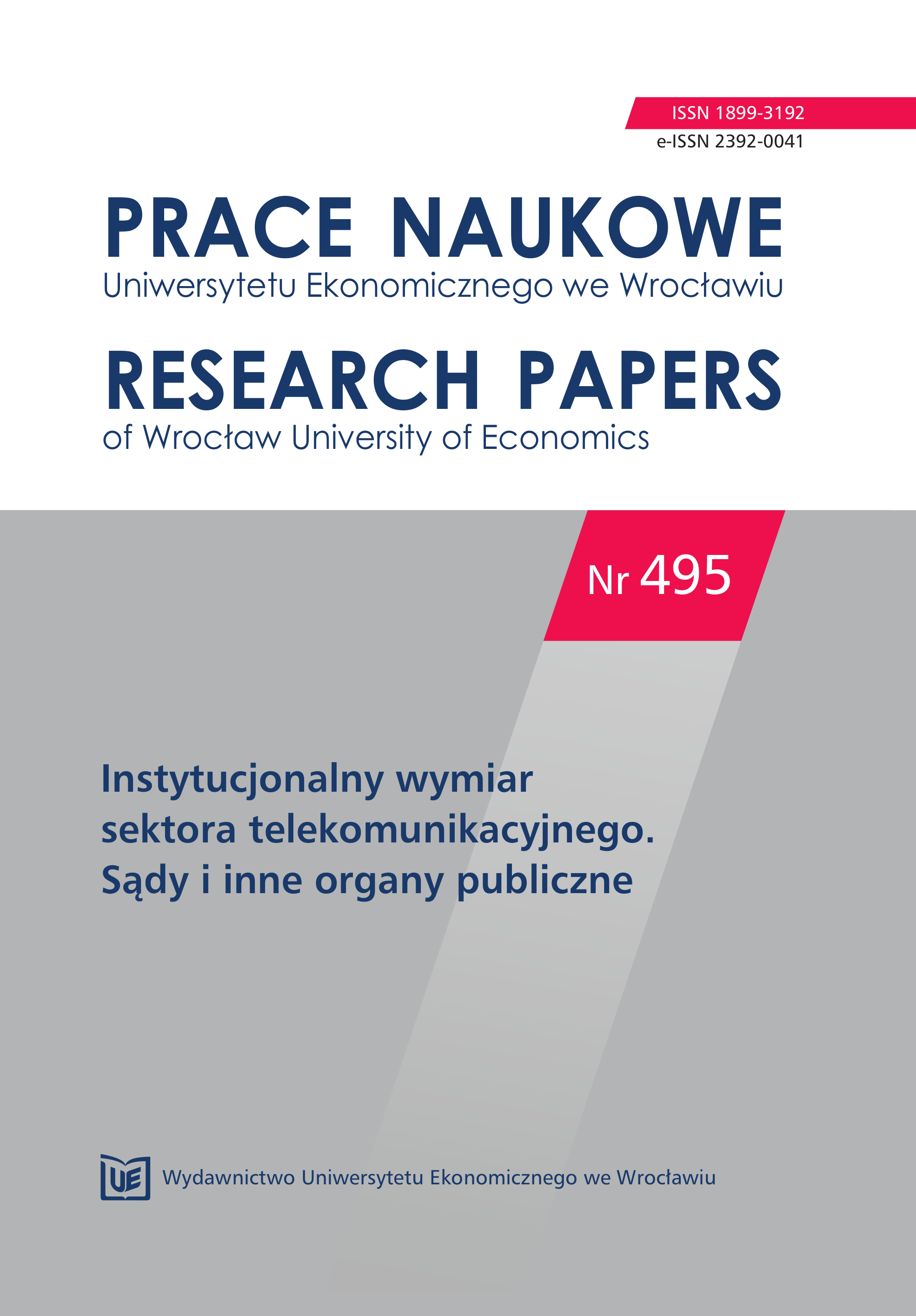 The legal character of informal administrative reconciliations between the President of the Office of Electronic Communications and telecommunications enterprises and judicial review thereof Cover Image