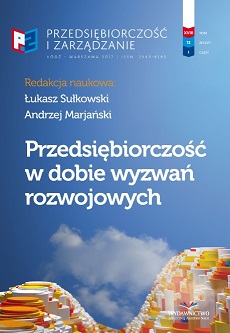 Suitability of Business Environment Institutions’ Offer for the Development Needs of Small and Medium-sized Enterprises – Experience of Entrepreneurs from the Lodz Region Cover Image