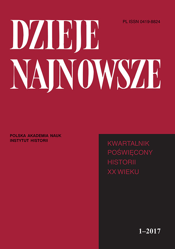 Organization and functioning of the Polish consular service in 1945–1949 Cover Image