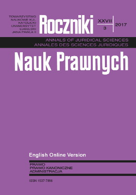 The Polish National Scientific Conference “Contemporary Issues Of Legal Ethics” Lublin, April 3, 2017