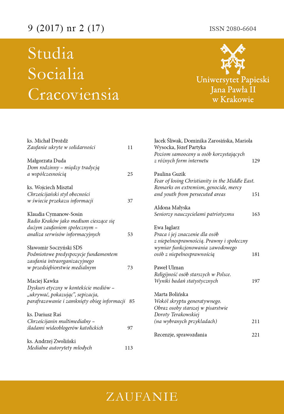 About the generative script. The image of an elderly person in Dorota Terakowska’s writing (on selected examples) Cover Image