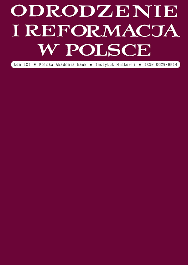 Towarzystwo Miłośników Historii Reformacji Polskiej im. Jana Łaskiego w Wilnie (1916–1939) – geneza, struktura prawna i działalność