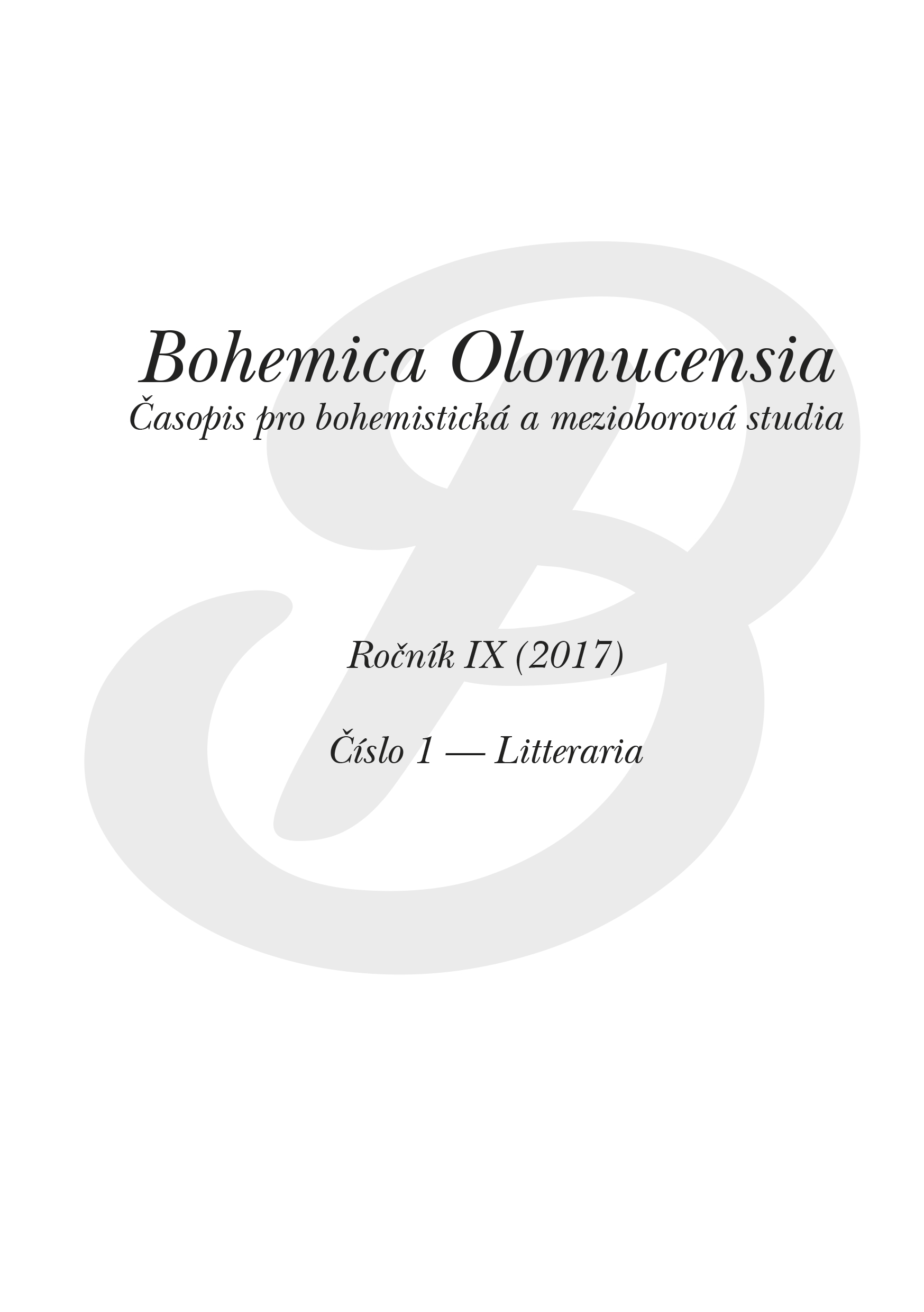 Bohemian song “Přečekaje všie zlé stráže” Cover Image