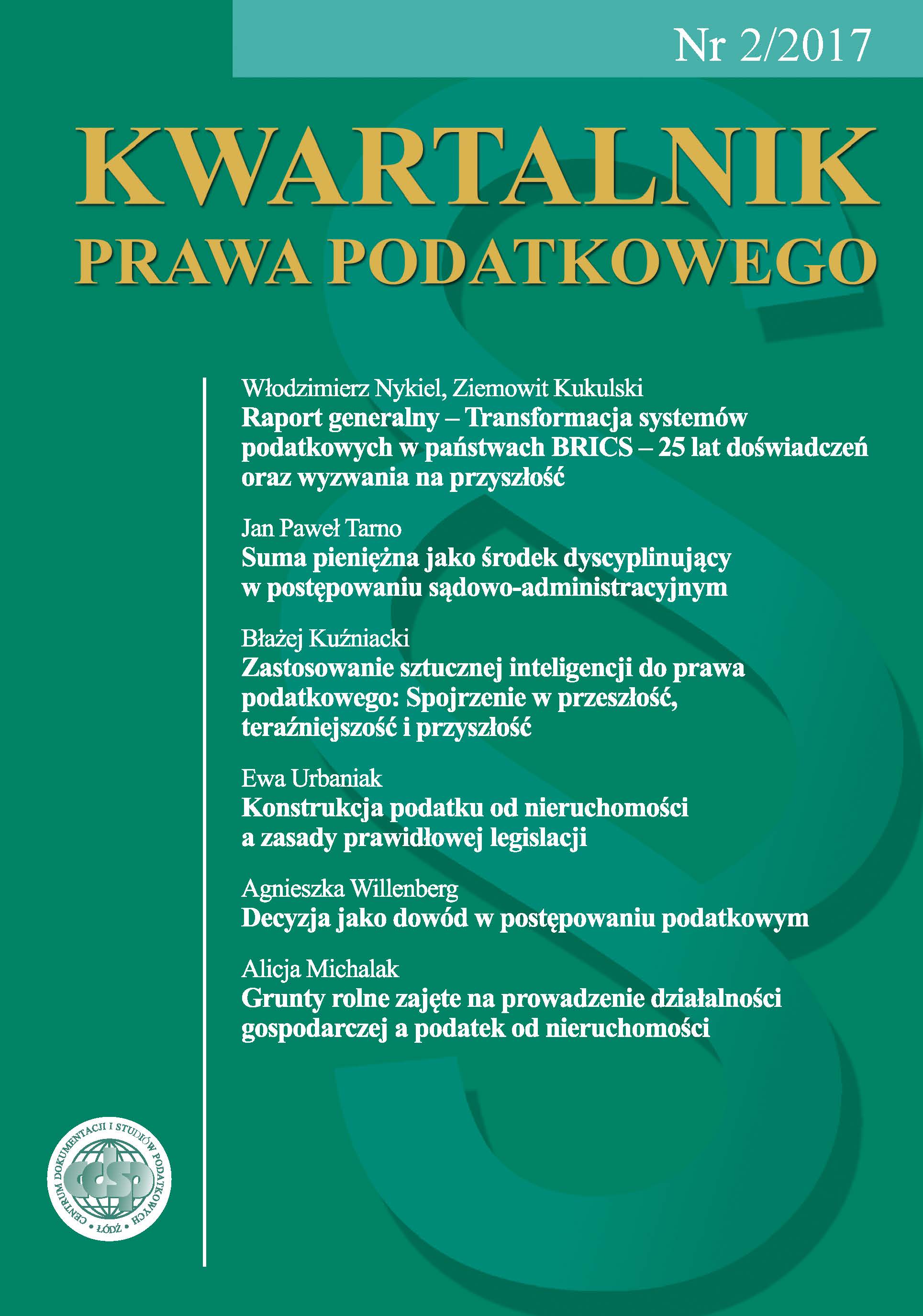 General Report – Transformation of Tax Systems in the Brics Countries – 25 Years of Experience and Future Challenges – Part 1 Cover Image