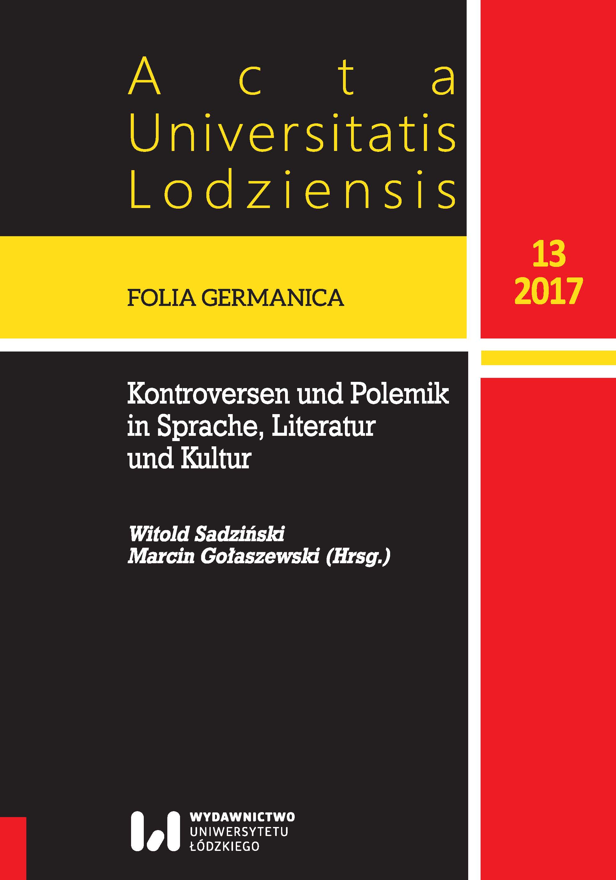 Colonies and Workers’ Settlements in the Memories of the Germens in Lodz Cover Image