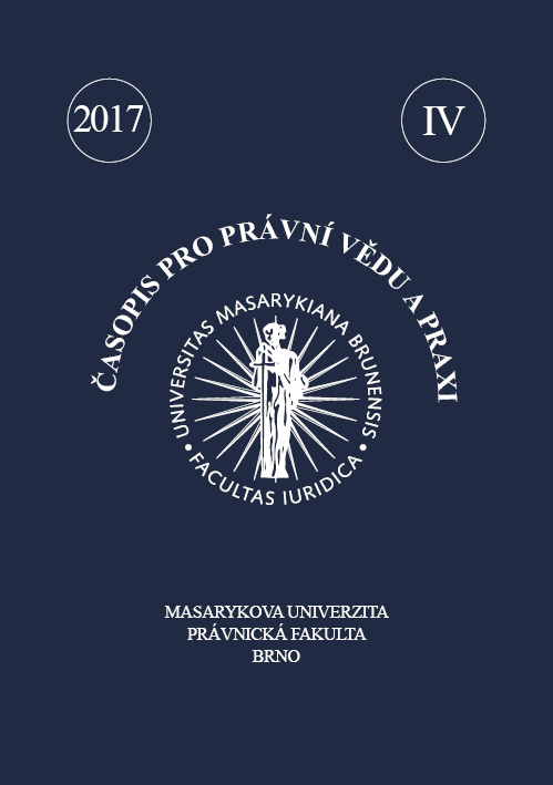 Consequences of the Breach of Management Contract and its Enforcement: Restricting of the Responsibility of a Member of Business Corporation´s Body and the Limits of the Agreement on the Settlement Cover Image