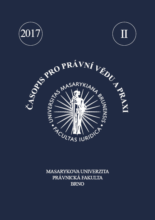 Role of Sovereignty Concerning Analysis of Relationship Between the Czech Republic as a Member State of the EU and the Union Itself – Dead Branch or Stepping Stone? Cover Image