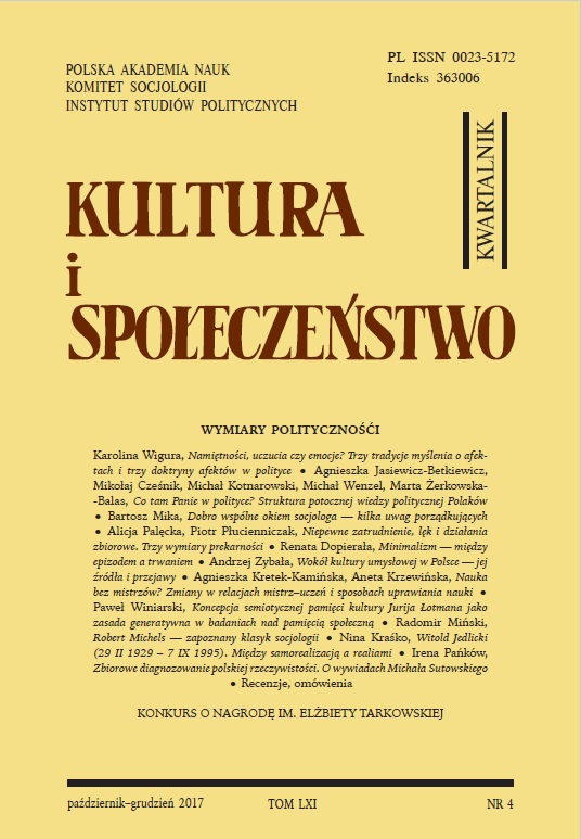 Robert Michels—An Underappreciated Figure in Sociology Cover Image