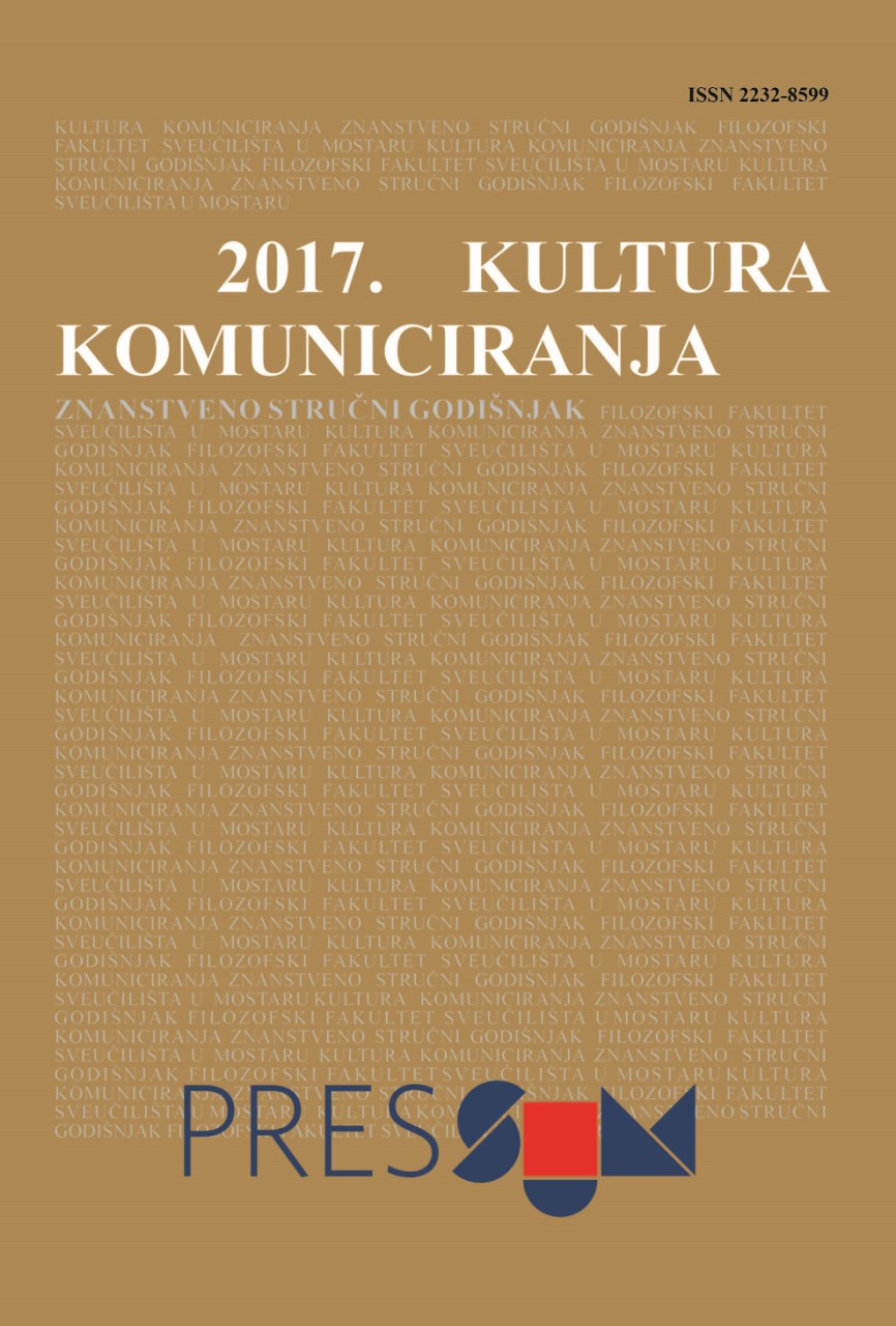 Public relations of political organisations – a research regarding the state of the profession in Bosnia and Herzegovina Cover Image