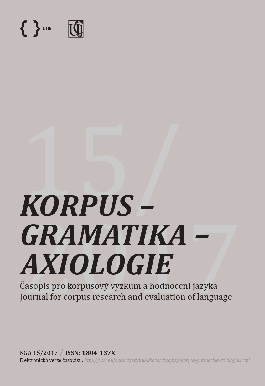 Reported Speech/Thought in Spoken Czech as an Object of Corpus Research Cover Image