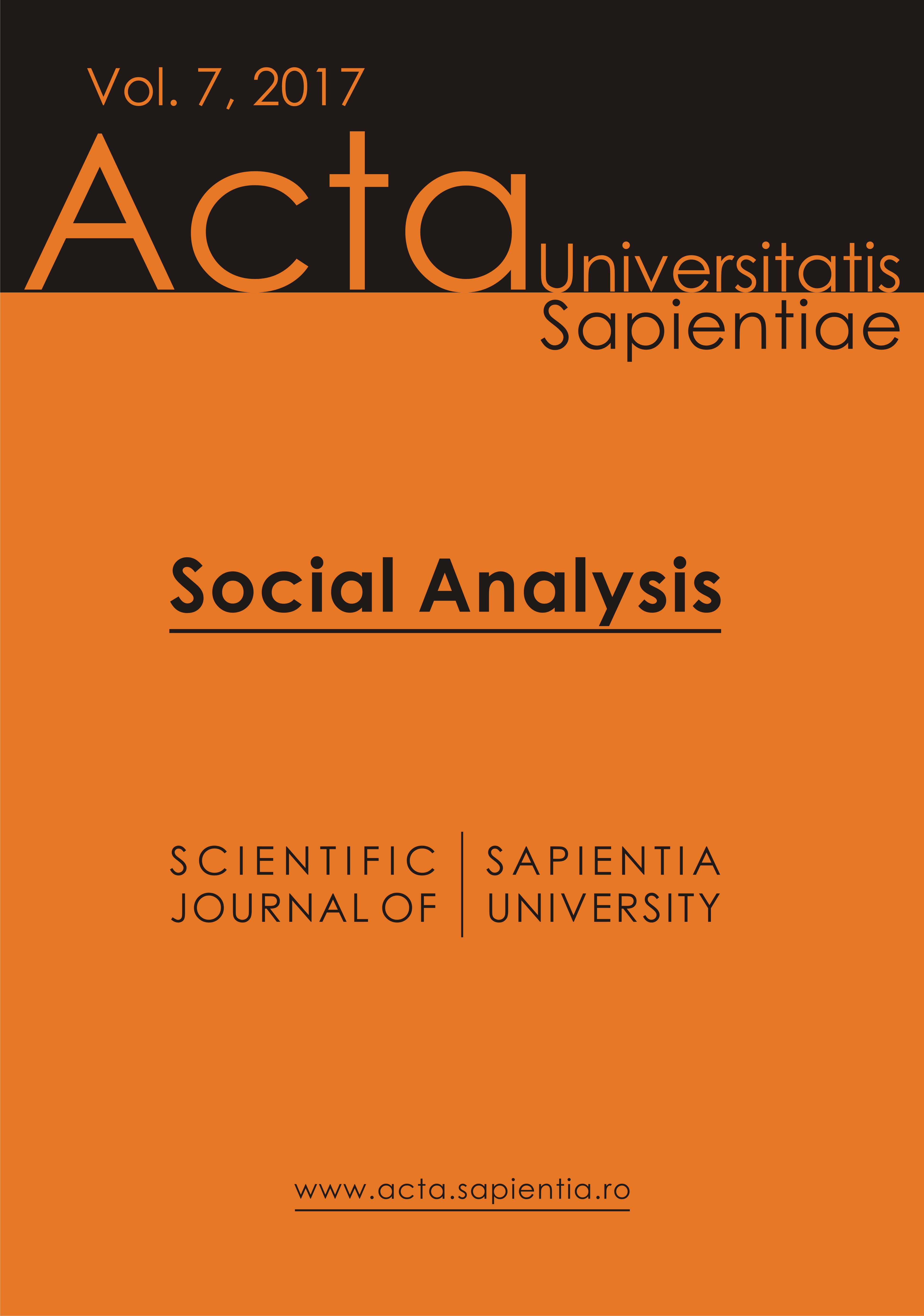 Additions to the Migration of Szekler Youth —an Overview of Statistical Data and Existing Literature Cover Image