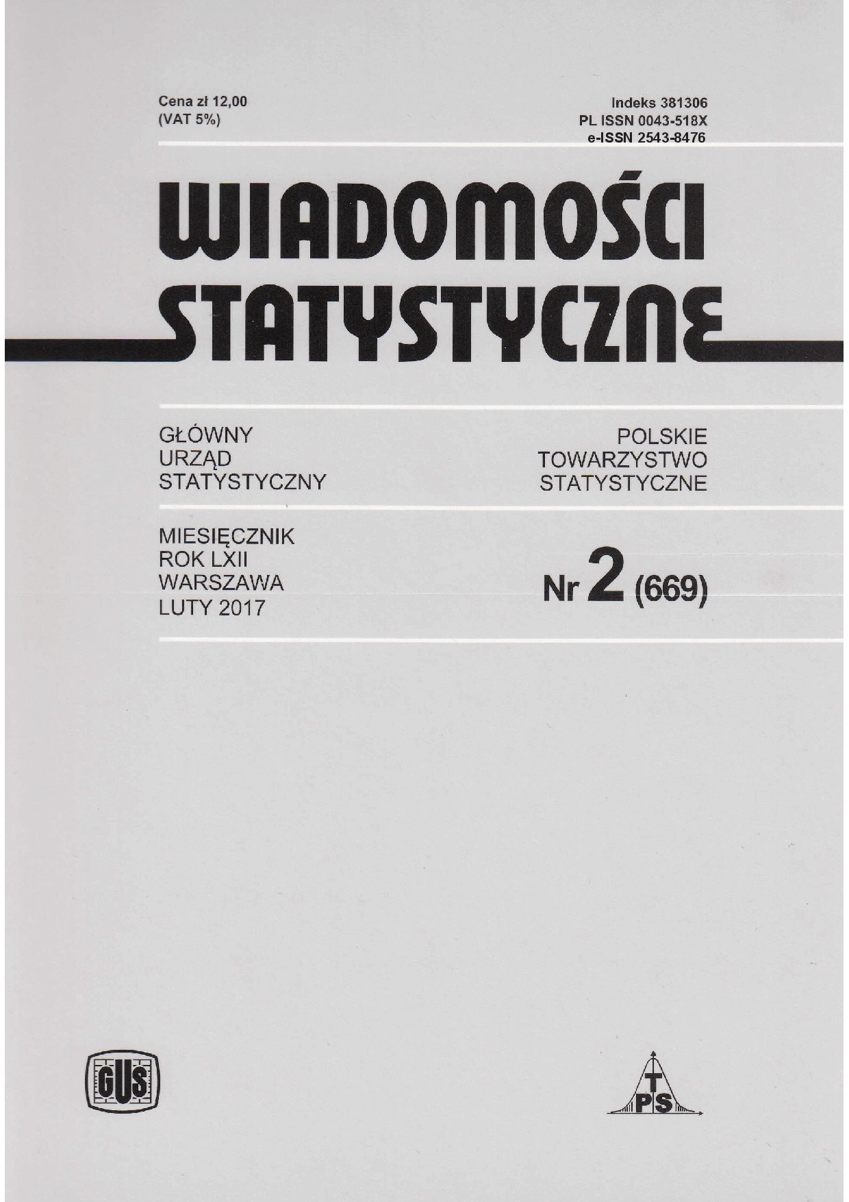 Spatial diversity in the living standards of the population by powiats of Eastern and North-Eastern Poland Cover Image