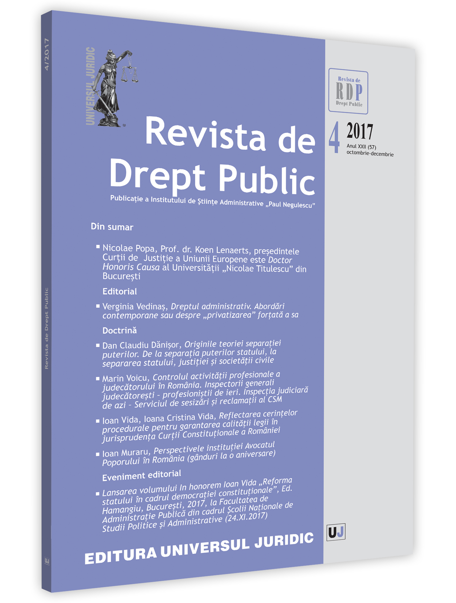 Examen selectiv din practica judiciară a Secţiei de contencios administrativ şi fiscal a Înaltei Curţi de Casaţie şi Justiţie