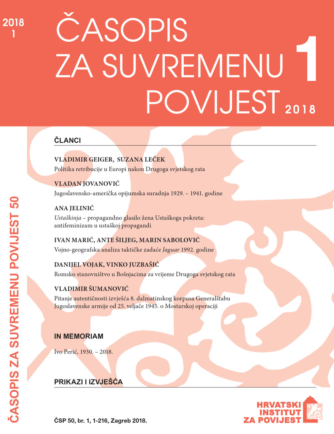 Ustaškinja – The Propaganda Organ of the Women’s Ustasha Movement: Antifeminism in Ustasha Propaganda Cover Image
