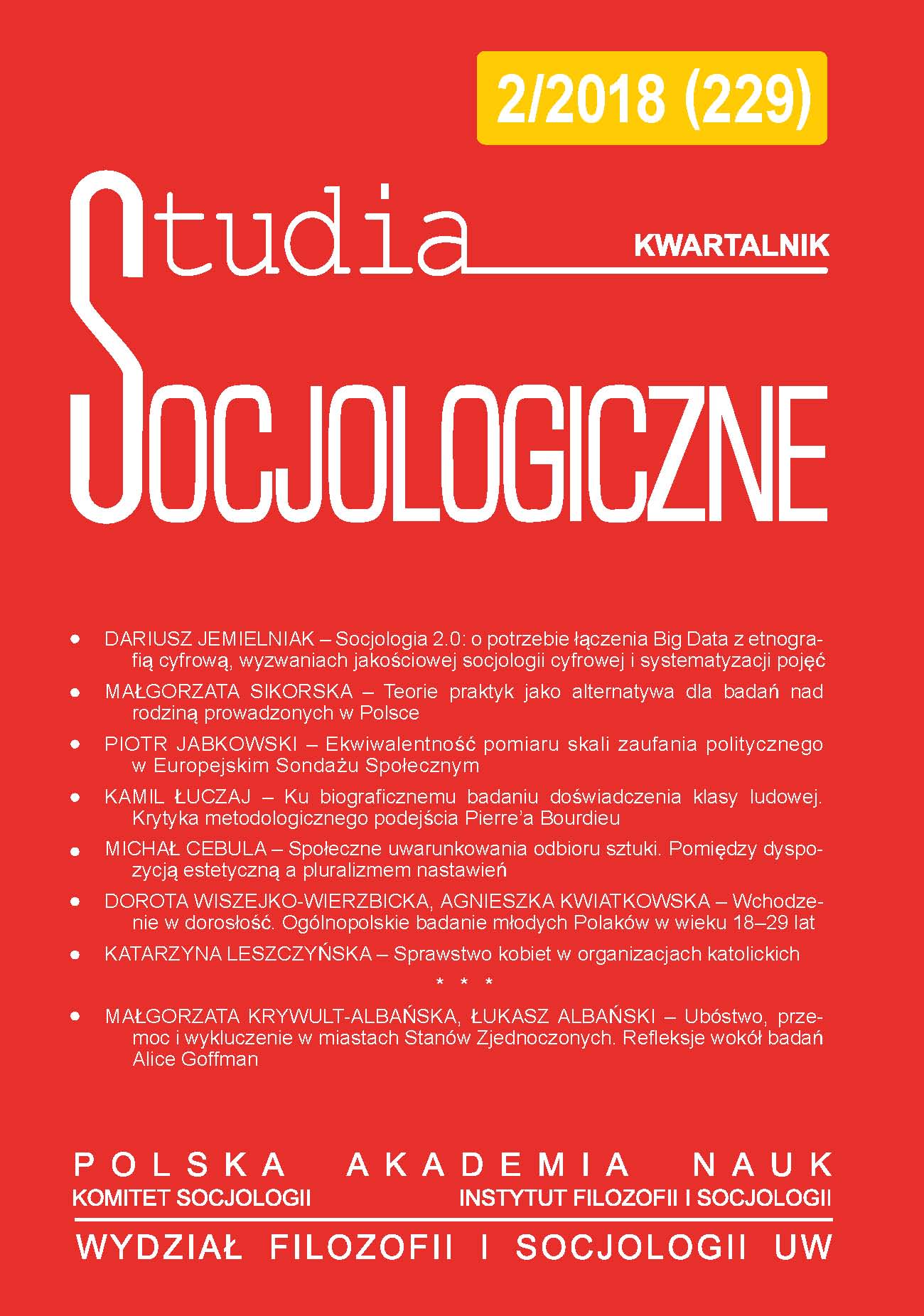 Entering Adulthood in Poland: A Report from the Nationwide Survey of Young Poles Aged 18-29 Cover Image