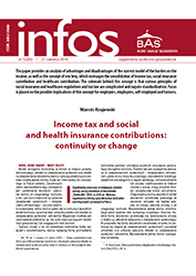 Income tax and social and health insurance contributions: continuity or change Cover Image