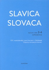 Vojvodinskí Rusnáci a slovenskí rusnáci: Jazyková, konfesionálna a etnická identita v komparácii