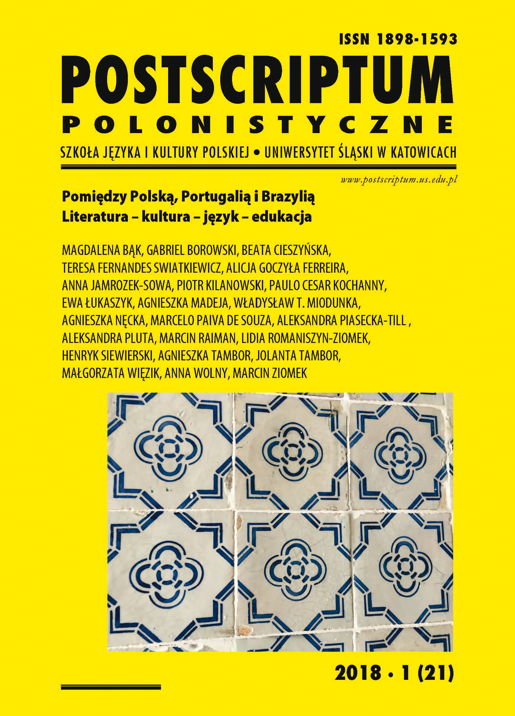 Raczyński in Portugal. Heritage of the ‘clash of cultures’ Cover Image