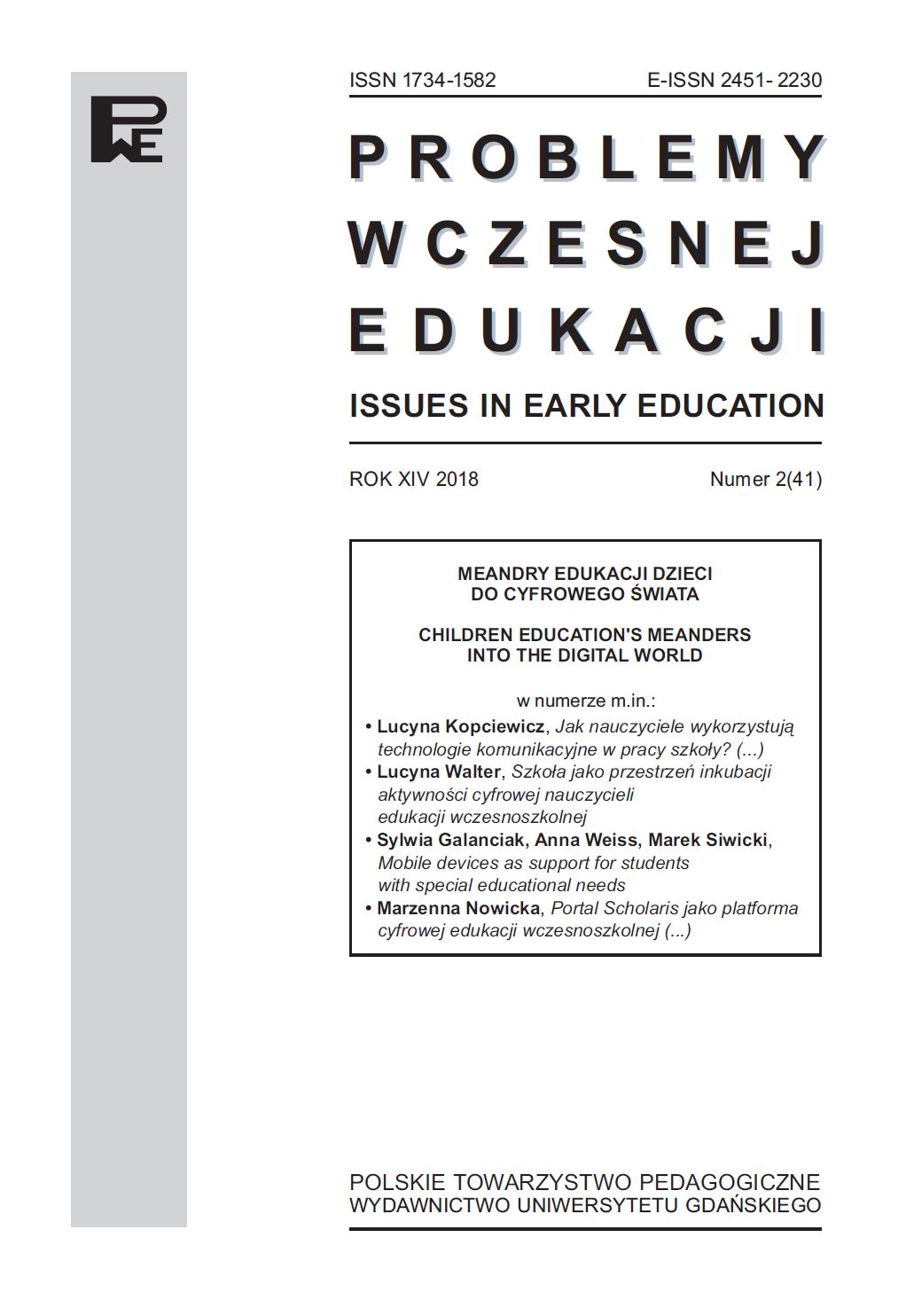 School as an incubation space for digital activity of early education teachers Cover Image
