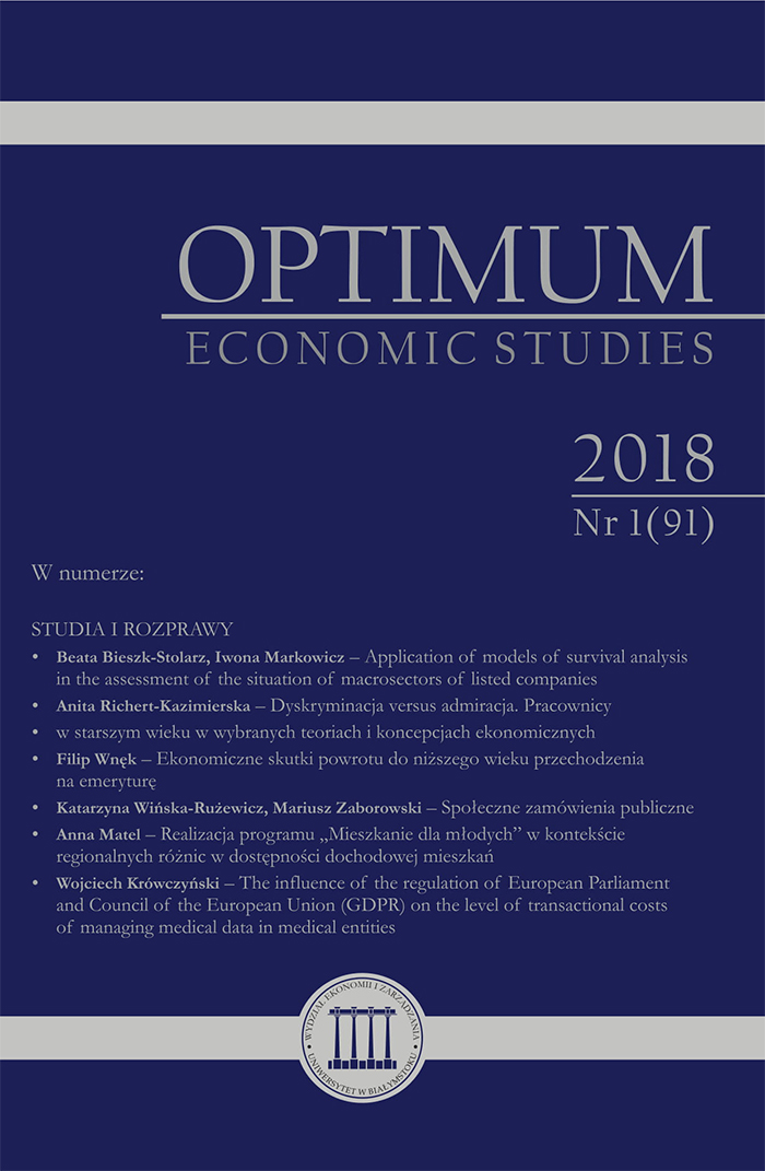 APPLICATION OF STRATEGIC MANAGEMENT METHODS IN THE PUBLIC SECTOR – THE MAP OF STRATEGIC GROUPS OF FACULTIES OF SOCIAL SCIENCES Cover Image