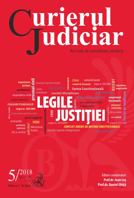 The specifics of the law-making in the psychological field for the judges and prosecutors Cover Image