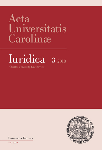 On the status of opposition deputies in the legislative procedure in the First Czechoslovak Republic Cover Image