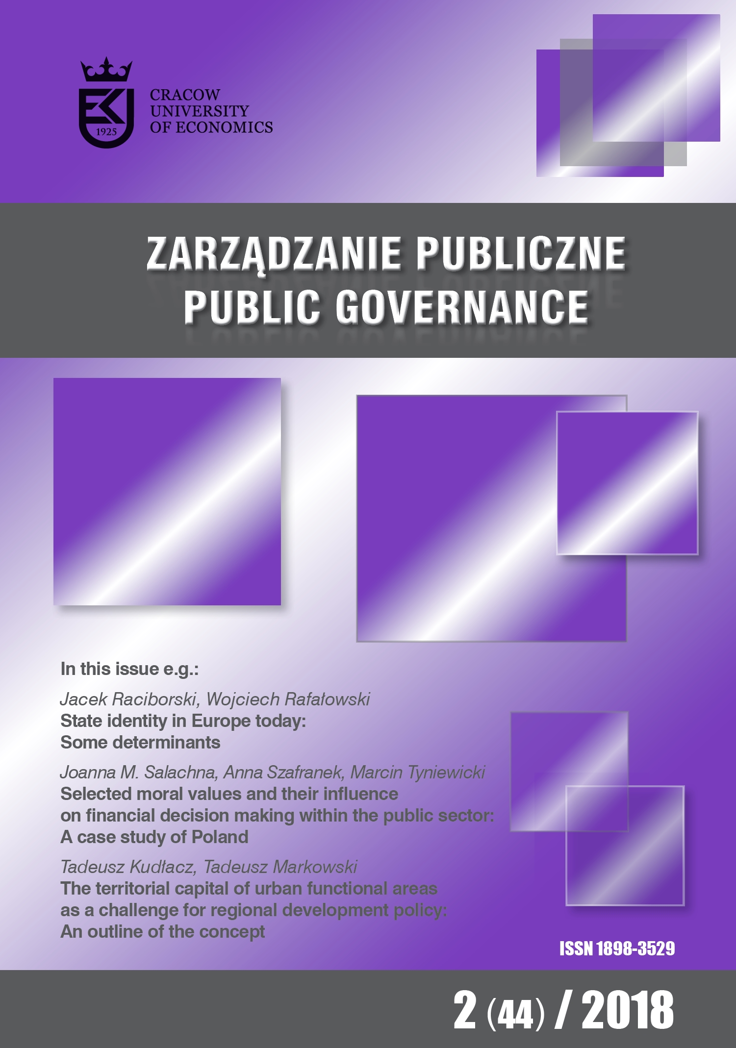 Selected moral values and their influence on financial decision making within the public sector: A case study of Poland