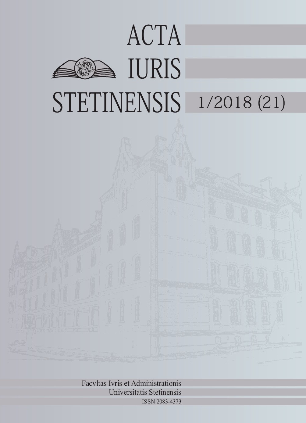 On “even unintentional ” breach of safety rules in road traffic under Article 177 § 1 of the Polish criminal in the aspect of the normative provisions of criminal law Cover Image