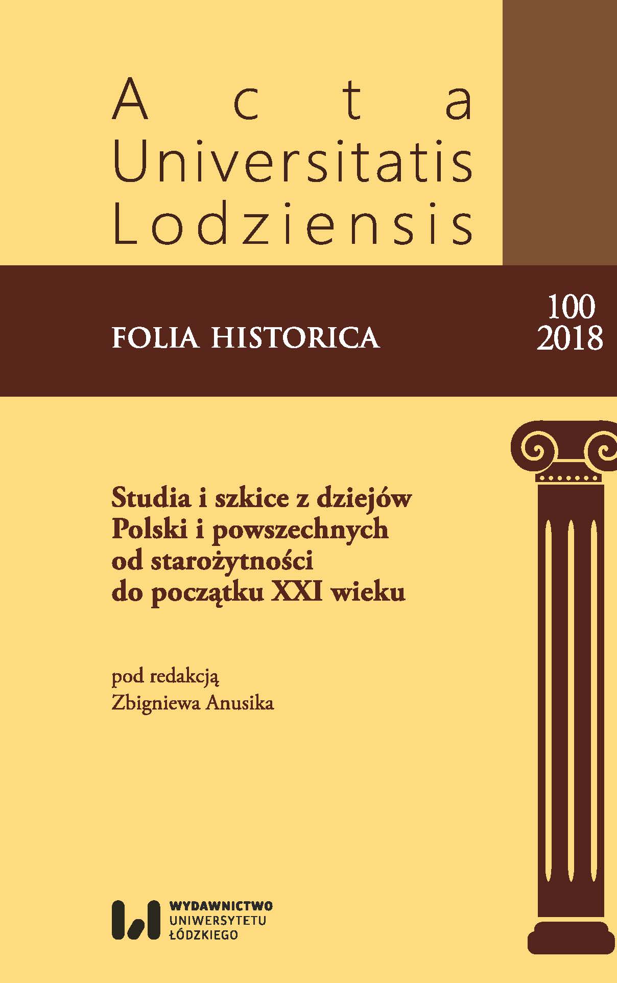 Wojciech Korabita Ostrowski’s efforts for the legitimacy of the nobility in the Heroldia of the Kingdom of Poland Cover Image