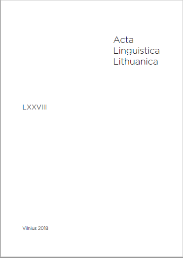 Loan words - one of the sources of color nuances in the Latvian language Cover Image