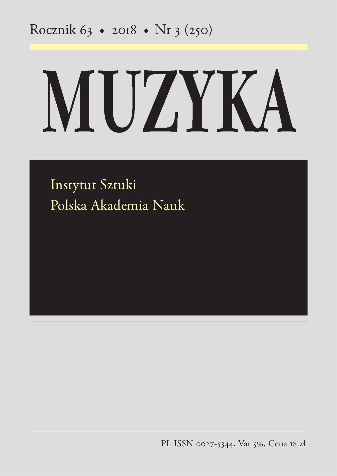 Tradycje śląskiej kultury muzycznej, vol. 14, part. 1–2, ed. Anna Granat-Janki et al., Wrocław 2017 Cover Image